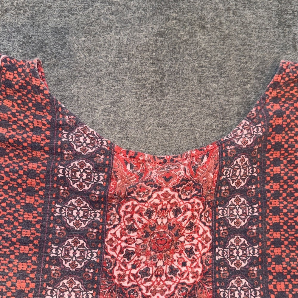 Lucky Brand- Women’s Red Boho Blouse Size Medium - Picture 8 of 14